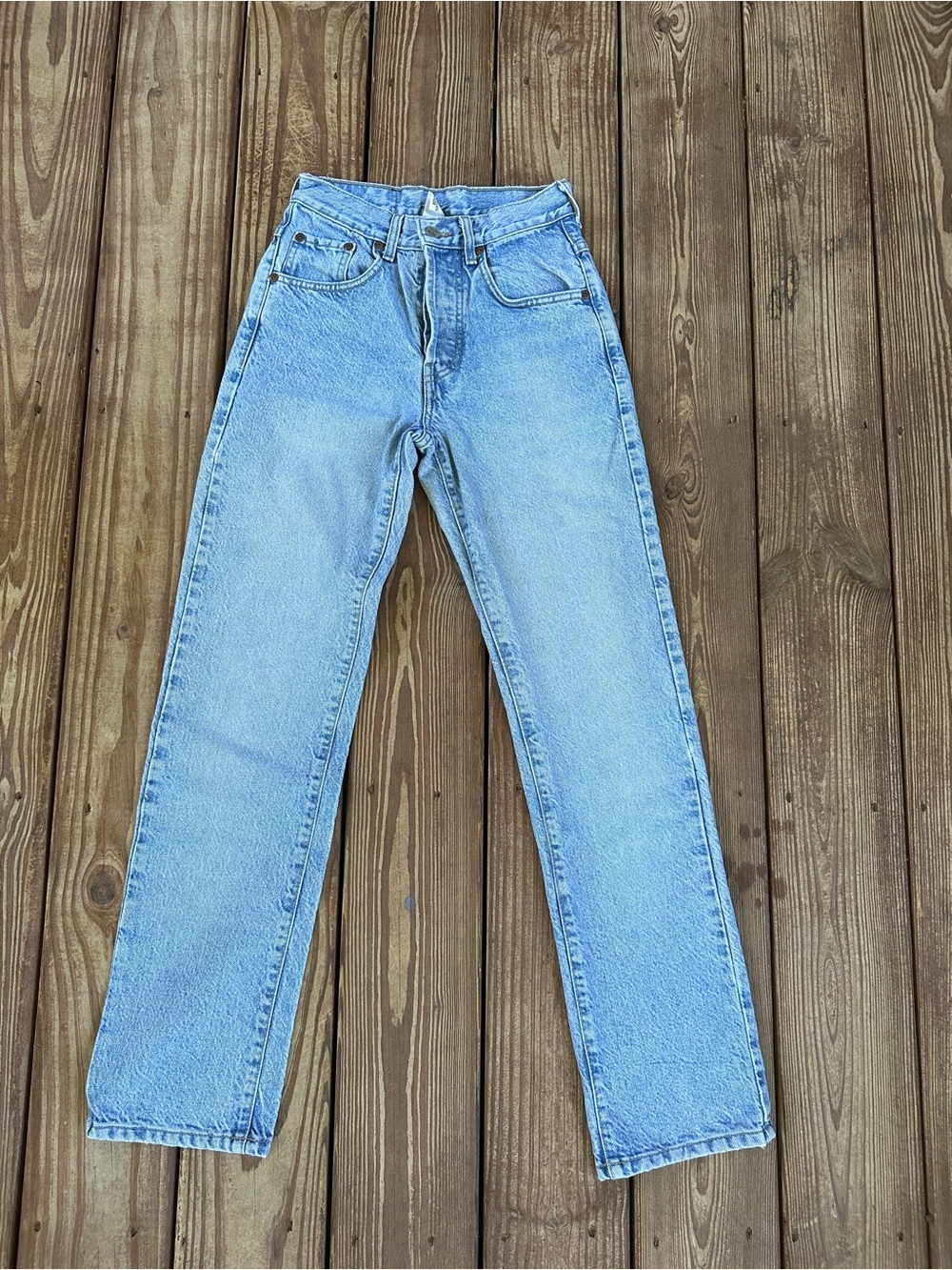 Lucky Brand Dungarees Jeans Size 2/26 Light Wash Straight Leg Made USA